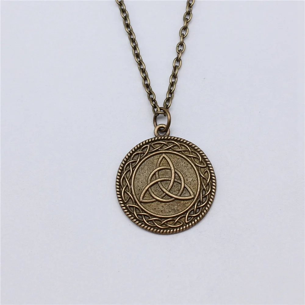 Двухсторонняя круглая цепочка с тремя узлами для мужчин 1 шт. винтажные ювелирные