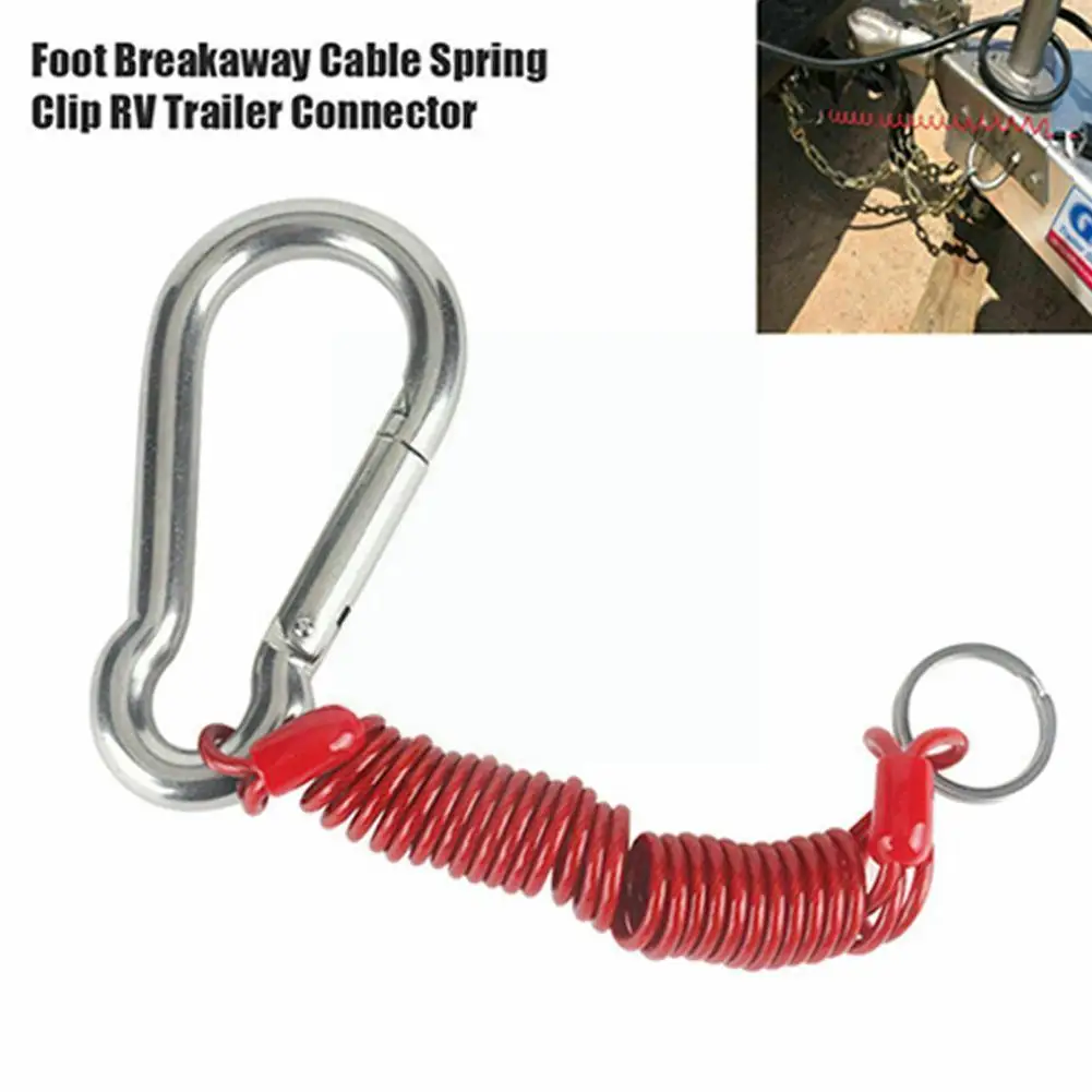 

Страховочный трос для ног, выдвижной трос с защитой от потери, автомобильный страховочный трос для трейлера RV, аварийный трос M9X1