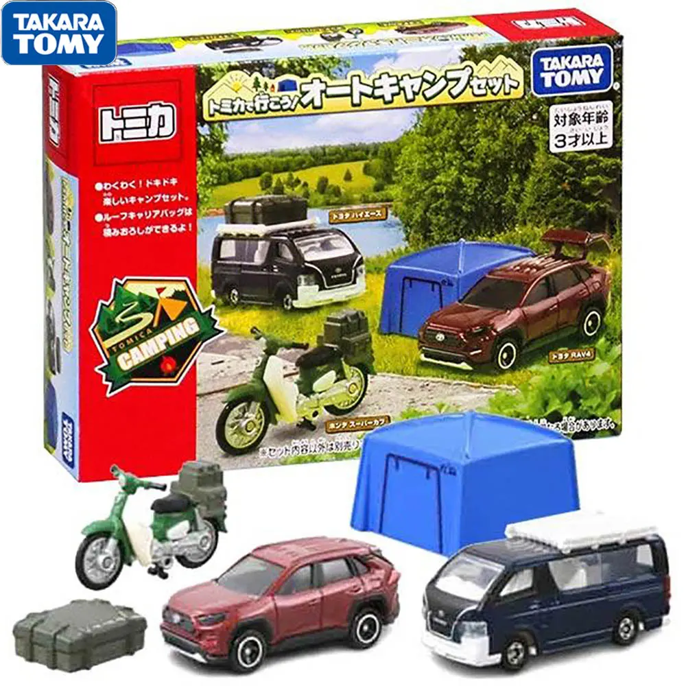 

Takara Tomy Tomica Gift Let's Go With Tomica! Auto Camping Set, Mini Car, Toy