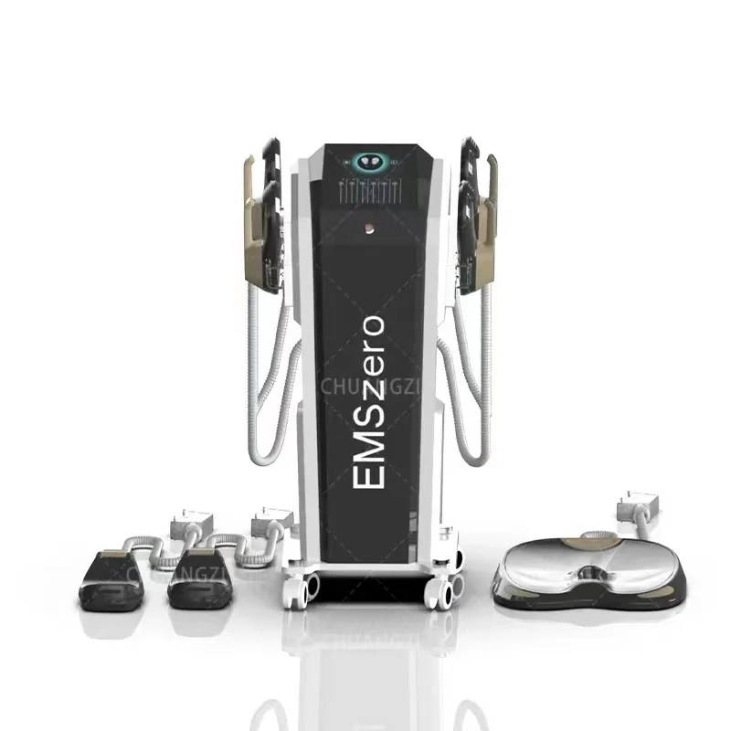 

EMSlim Neo 6000w 14 Tesla Slimming Body Sculpting Hiemt EMSzero Machine 4 Handle RF and EMS Pelvic Stimulation Pad