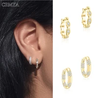 crmya gold silver filled hoop earrings for women cz zircon piercing womens wedding earrings 2022 trend jewelry wholesale
