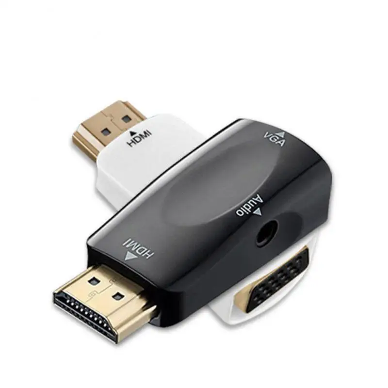 

Small HD 1080P Male To Famale Converter Adapter 3.5 Mm Jack Audio -compatible To Vga Cable Hd 1080p 3.5 Mm Jack Audio Small