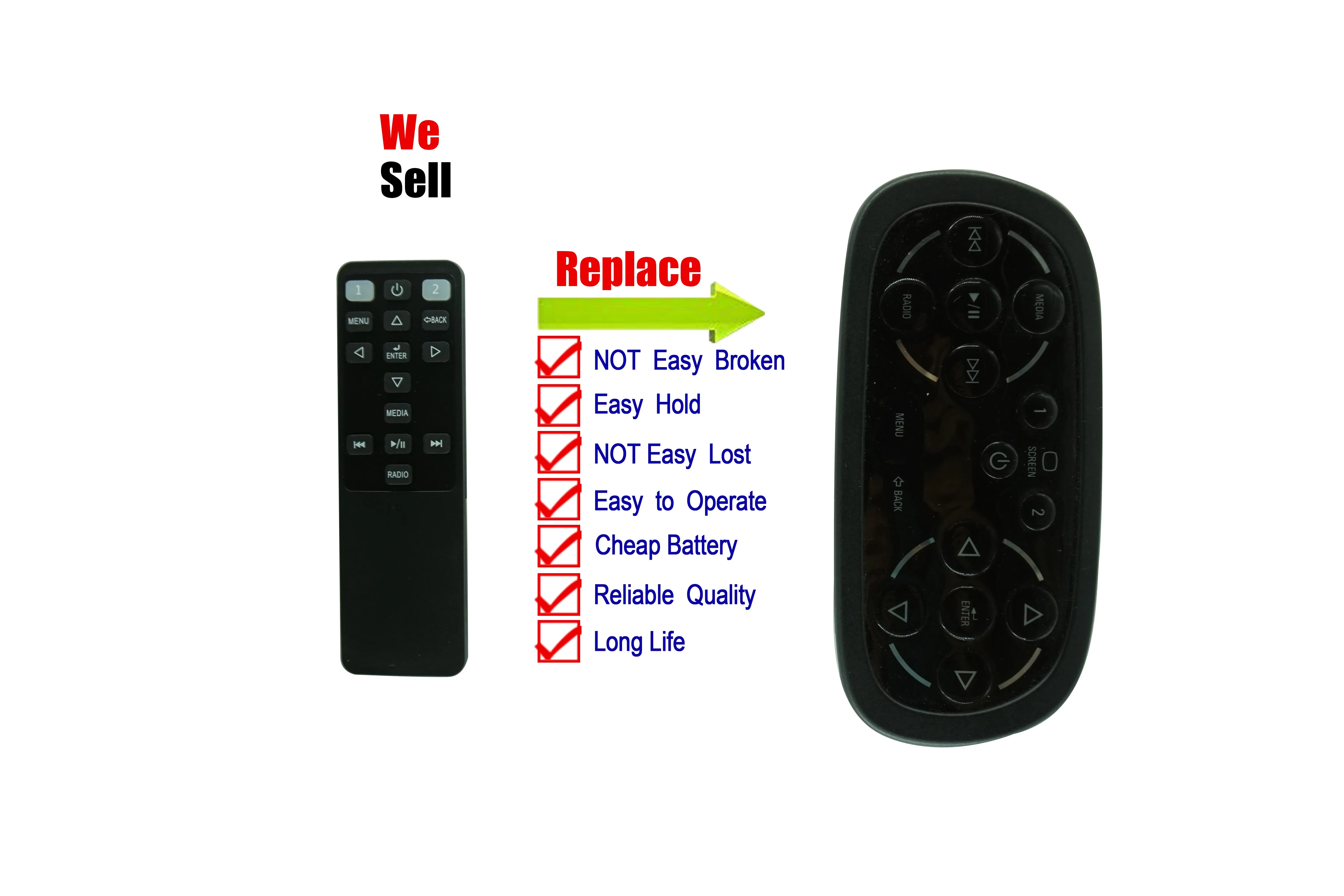 Car Remote Control For Chevrolet 2015 2016 2017 2018 chevy suburban & 2015 2016 2017 2018 Chevrolet Tahoe DVD Equipment Player