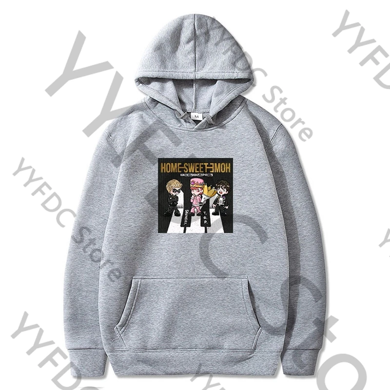 Bigbang HOME SWEET Толстовки G Dragon TAEYANG DAESUNG Толстовка с мультяшным рисунком для женщин и
