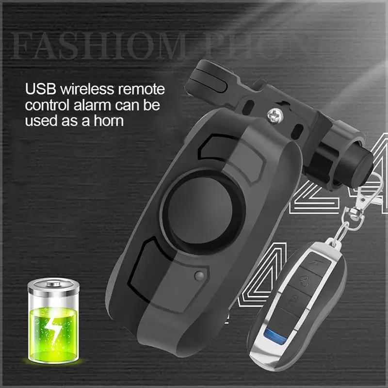 

Remote Bike Alarm Wireless Security Car Alertor Remote Control IP55 Waterproof Home Window Alarm Sensor