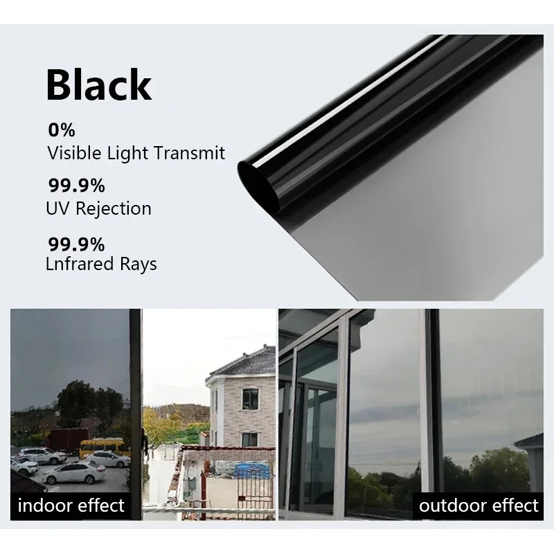 

Односторонняя тонирующая пленка для окон Black Silver