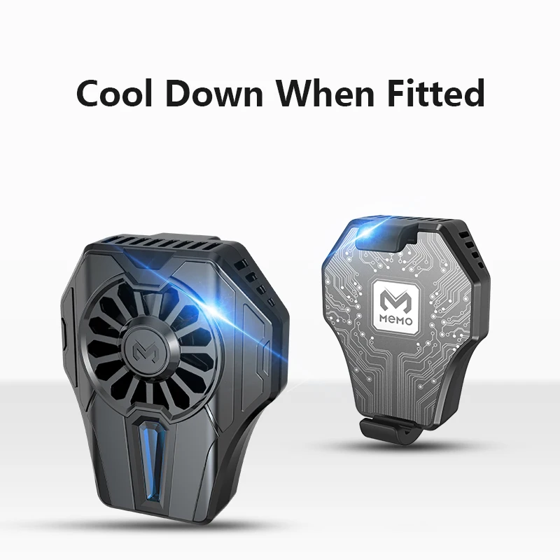 

MEMO Mobile Phone Cooler Gaming Cooling Fan Radiator For IPhone Xiaomi Samsung Tablet RGB Portable Game Cool Heat Sink