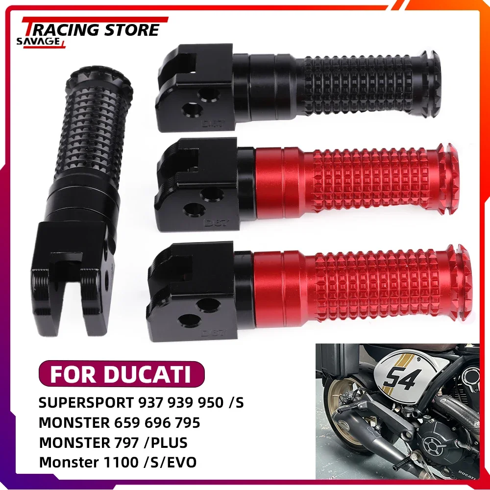 Для Ducati Supersport 937 939 950/S Monster 659 696 795 797/Plus 1100/S/EVO передняя и задняя подножка подставка