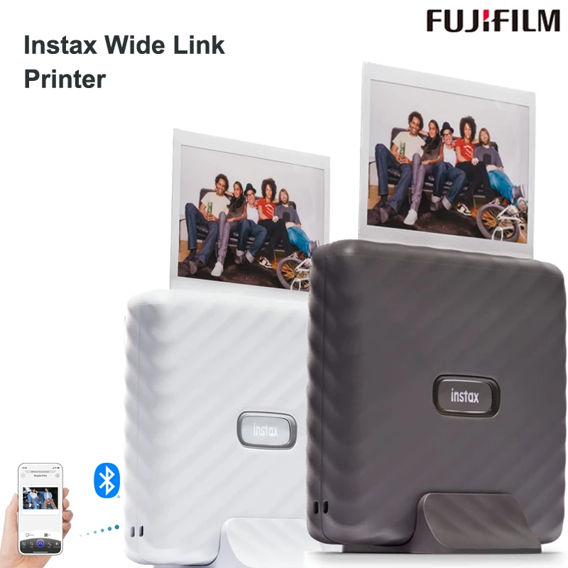 

Новые смарт-принтеры Fuji mocha, серый/пепельно-белый, широкоформатный принтер Fujifilm Instax Link с подключением к стандартной печати (опционально 20 пл...