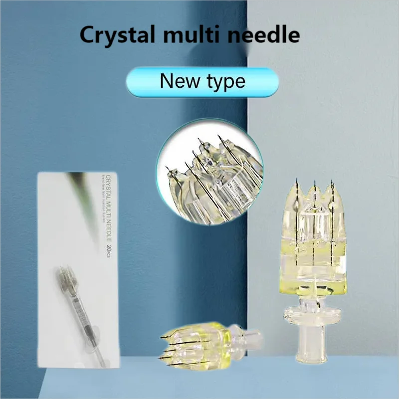 

crystal Multi needle Hydrolifting Gun Needle For EZ Vacuum Mesotherapy Meso Gun Injector Negative Pressure Cartridge Needle