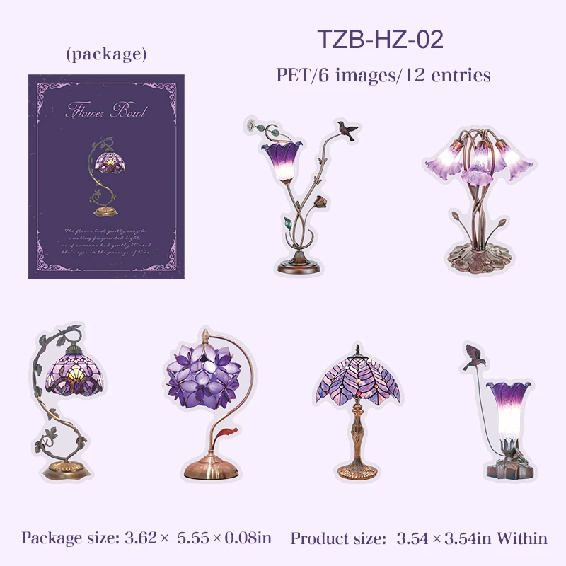 

Винтажная цветочная наклейка из ПЭТ