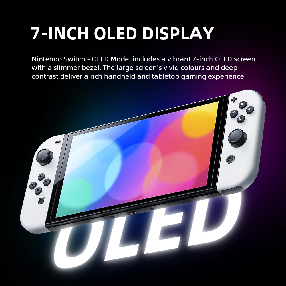 Игровая консоль Nintendo Switch OLED с 7-дюймовым экраном