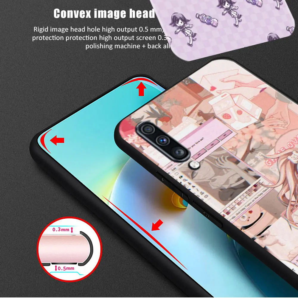 Силиконовый чехол для телефона Samsung Galaxy A40 A10s A50 A10 A20e A30 A20s A70 Note 20 Ultra 10 M51 M30s Danganronpa V3