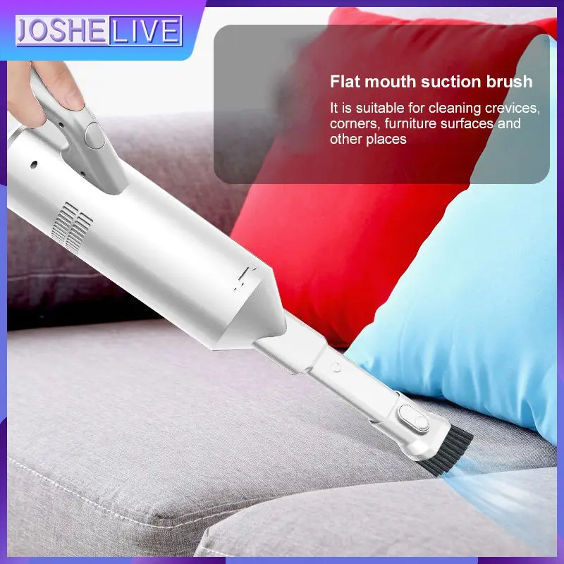 

New Wireless Handheld Vacuum Cleaner Household Small Vacuum Cleaner Car Vacuum Cleaner With Flat Nozzle Suction Sweeping Brush