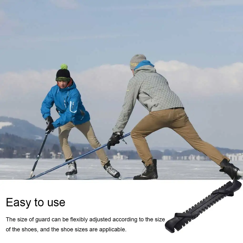 

Pack of 2 Ice Hockey Bladegards Skate Guards Adjustable Protector Pocket Outdoor Sports Skating Gear for Women Men