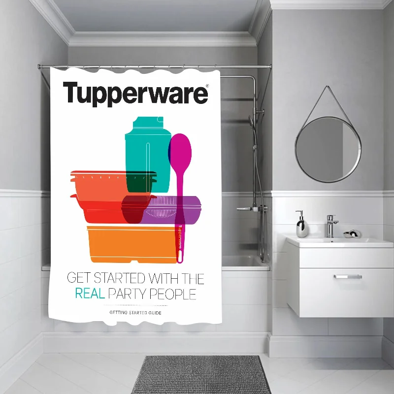 Водонепроницаемая Занавеска Для Душа Tupperware Складная Перегородка Ванной Комнаты