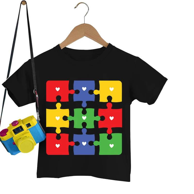 

Детская футболка с рисунком аутизма и граффити, Y2k