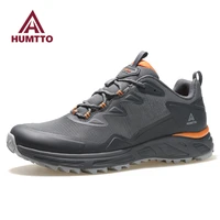 humtto outdoor sneakers for men non slip hiking shoes man breathable trekking climbing camping sports mountain mens footwear