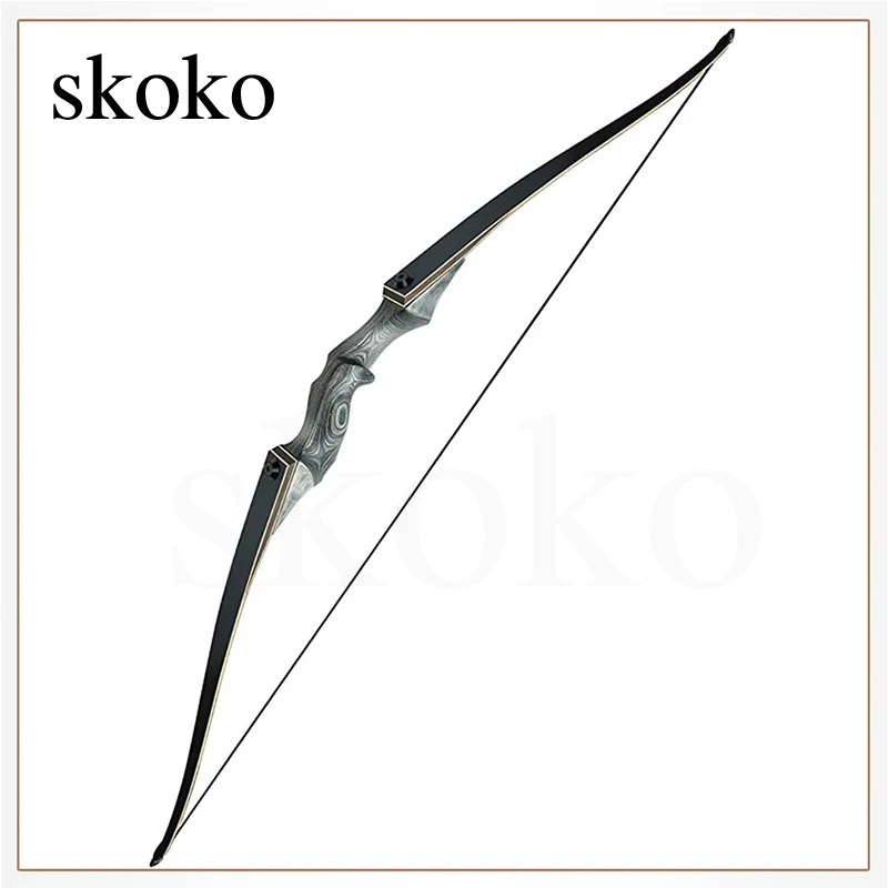 

25-60 Lbs Lingfeng Archery Bow Traditional Hunting Split Longbow Archery Shooting Equipment Outdoor Sports Shooting Bow