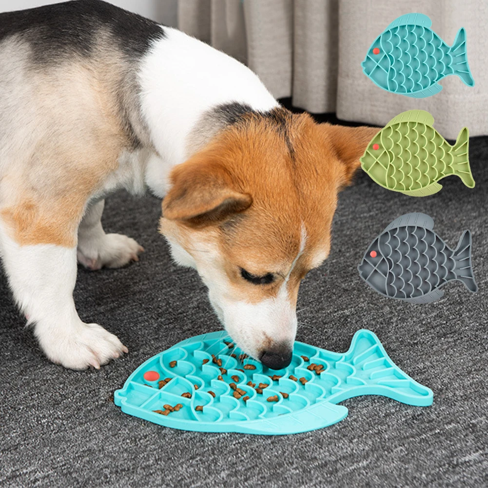 

Силиконовый коврик для собак, Дозирующий мат для собак, пластина для дрессировки медленного питания, круглая подстилка для лизания собак, д...