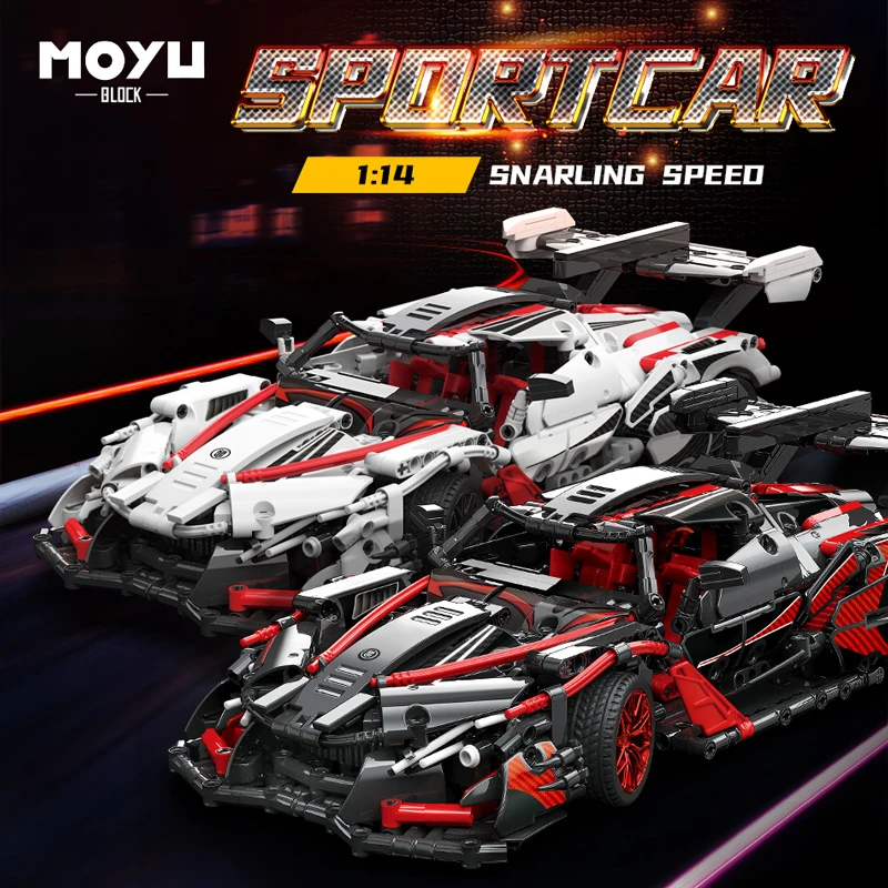 

Technical 1:14 ApolloSuper Speed Sport Car Building Blocks Famous Vehicle Racing Car Assemble Bricks Toys Gifts For Adult Boys