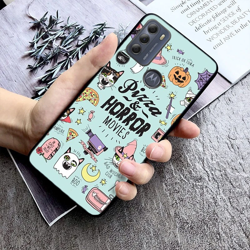 Чехол Girly Pastel Witch Goth Cat для Motorola Edge 50 40 Pro 30 Ultra Neo Fusion Moto G84 G54 G85 G62 G53 G72
