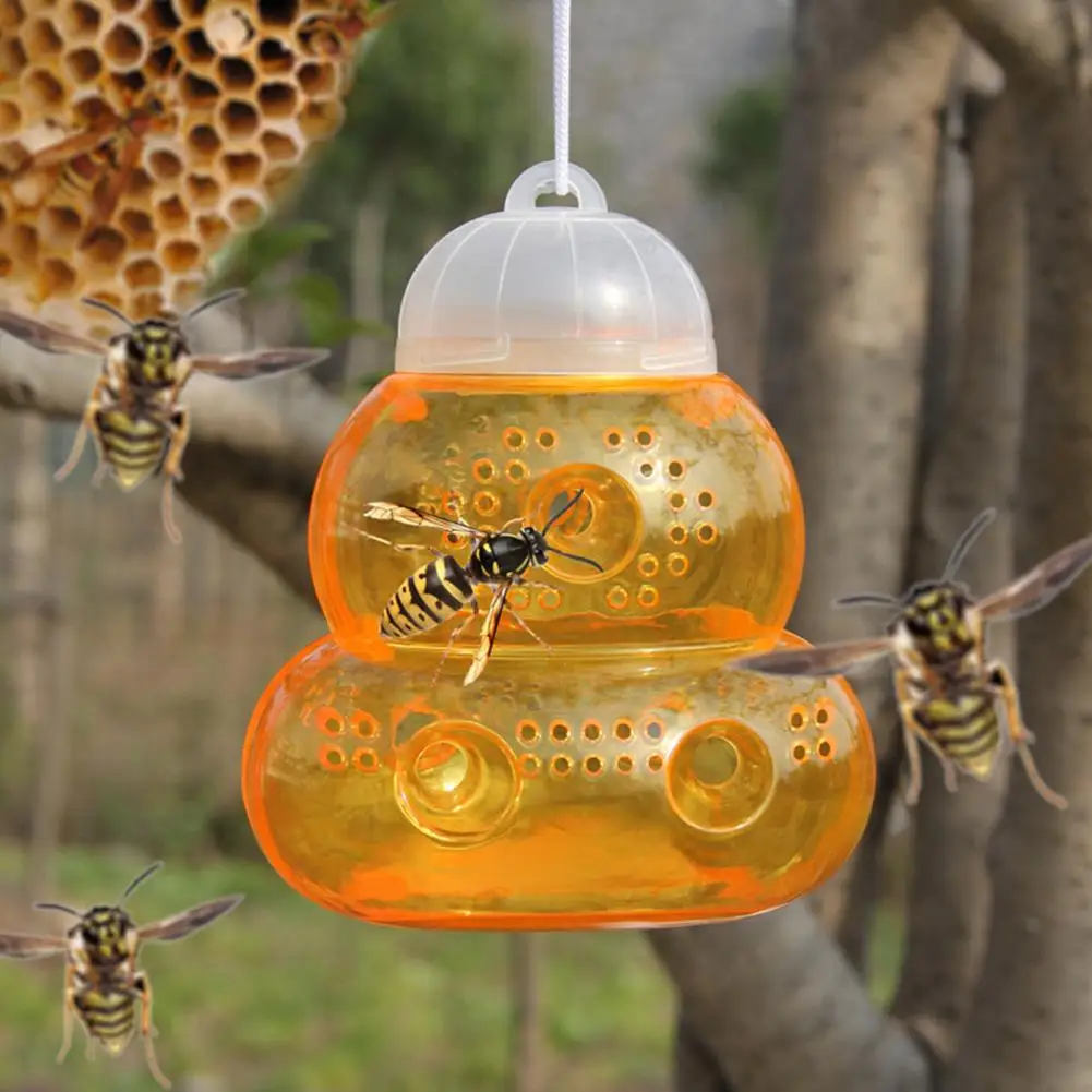 

Bee Trap Convenient Small Exit Rain-proof Simple Operation Outdoor Hanging Hornet Trap Yard Supply Bee Catcher Hornet Trap