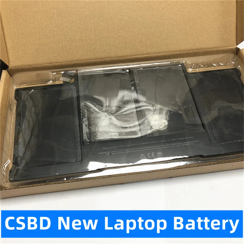 

CSBD Original New 50Wh A1405 Laptop Battery For Apple Macbook Air 13" A1369 2010 2011 A1466 2012-2017 Replace A1405 A1377 A1496