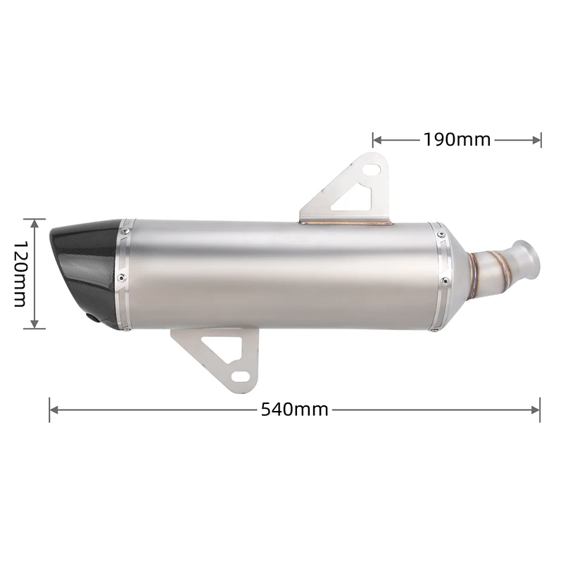 Фото Насадка для выхлопной системы мотоцикла ZONTES ZT368 ZT 368 G D E M K 2026 2027, модифицированный глушитель из углеродного волокна с DB-киллером. №5