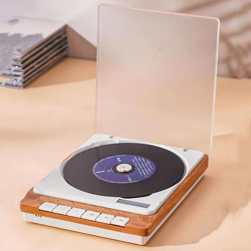 

USB music player high-end wooden fever CD player wireless bluetooth digital light output music retro walkman built-in battery