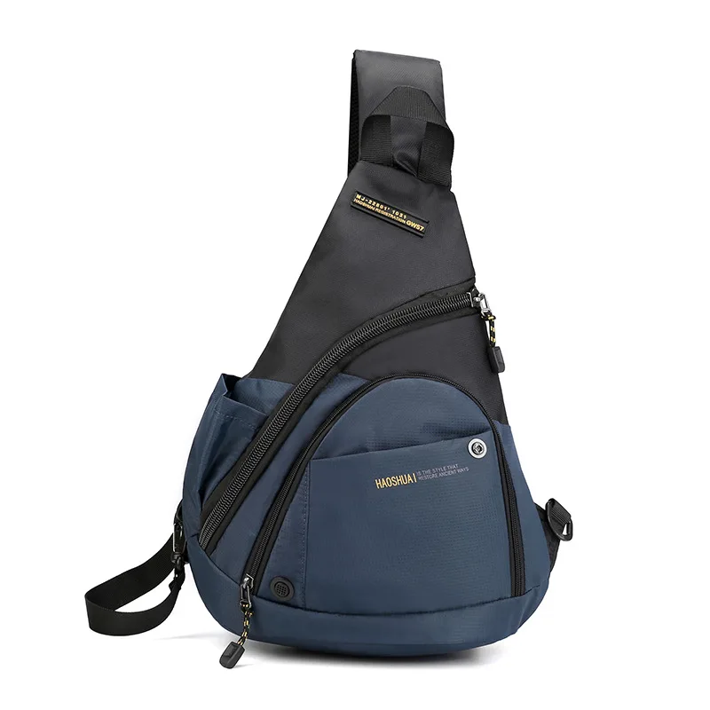 

New Multifunctional Nylon Cloth Large Capacity Chest Bag Outdoor Sports Shoulder Messenger Bag Leisure Backpack