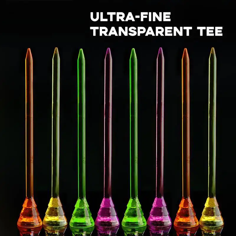 PGM 50 шт. пластиковые прозрачные тройники для гольфа 83 мм случайных цветов TE015