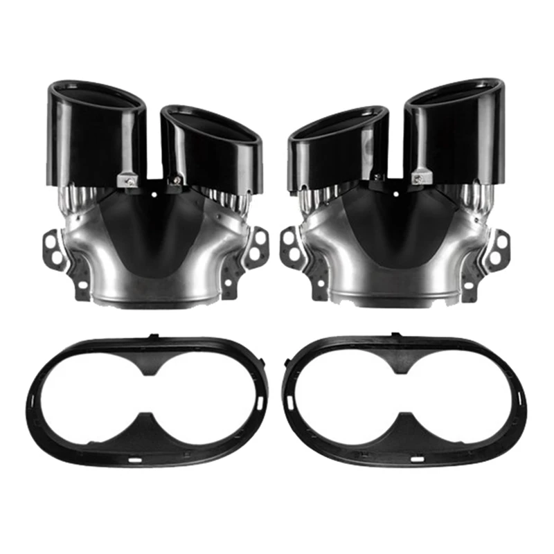 Автомобильный задний бампер брикет выхлопной трубы 4 выхода для Mercedes Benz W177 A35 AMG 2020