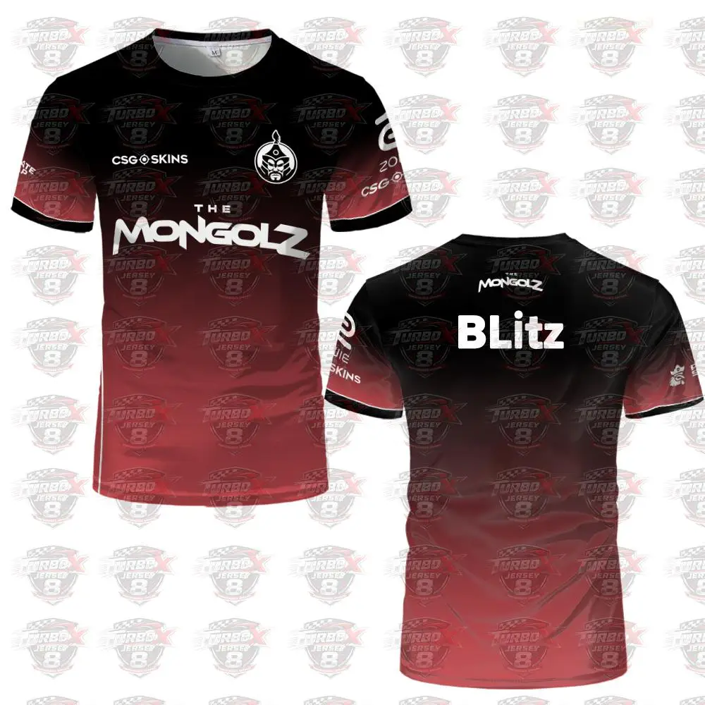 Фото Футболки для фанатов команды The Mongolz Esports Team 2026 года, тренировочная форма игроков Major Pro League CS2, мужские и женские, на заказ №3