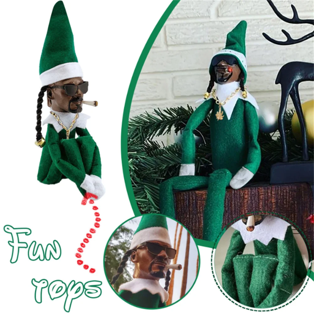 

Christmas Home Latex Ornaments Elf Doll Kids Gift Toys Creative Snoop On A Stoop Christmas Elf Doll Spy On A Bent Decorations
