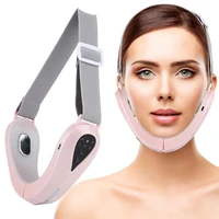 ems facial lifting massager double chin v shape lift belt red blue light led face slimming vibration face lift devices skin care
