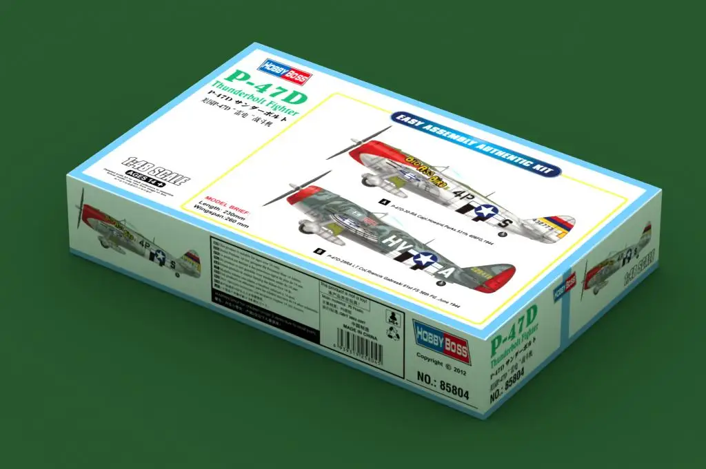 Фото HobbyBoss 85804 Масштабная модель 1/48 американского истребителя P-47D Thunderbolt, пластиковый сборный конструктор №2