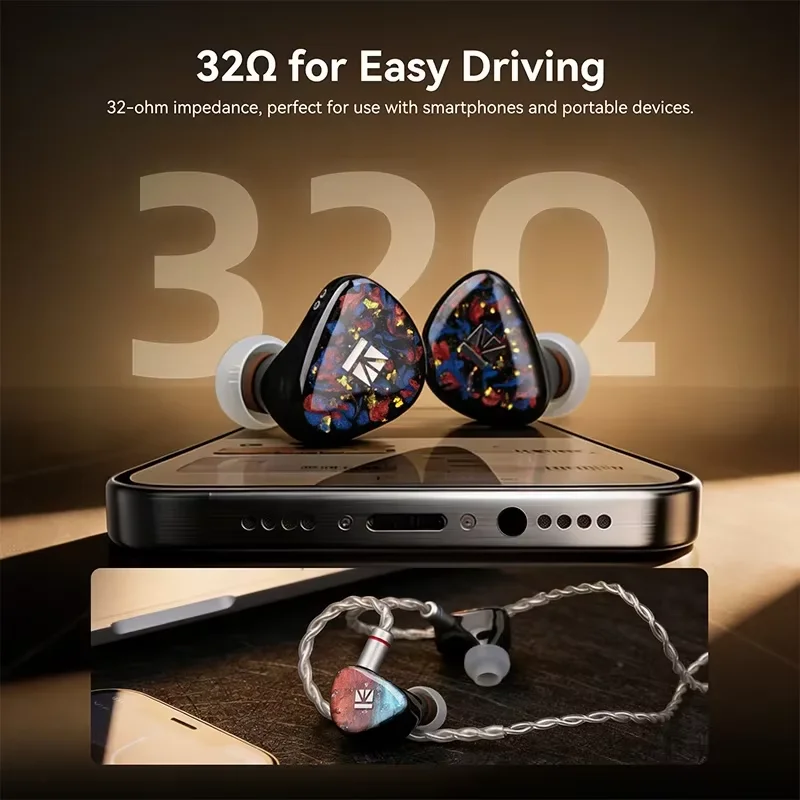 KBEAR Kalideer-Apex-P6 1DD+1BA+1Piezo Гибридные внутриканальные наушники (IEM) с 3D-печатным корпусом из полимерной смолы, 10-мм динамическим драйвером с двойным магнитом и камерой, HiFi-наушники (art.: 3920dc162ec15) - 3920dc162ec15