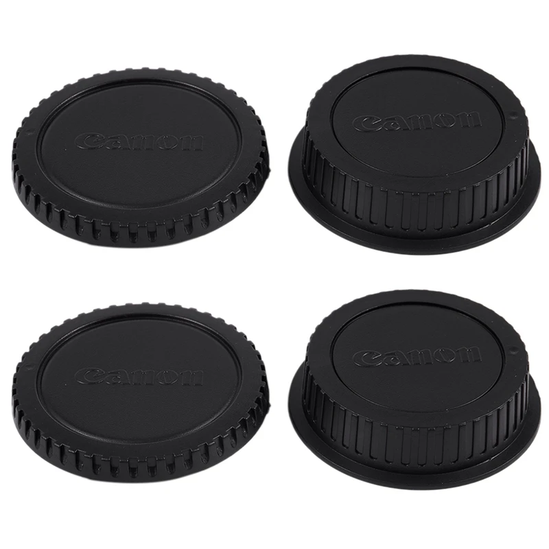

2X Camera Body Cap And Rear Lens Cover Cap For Canon EOS