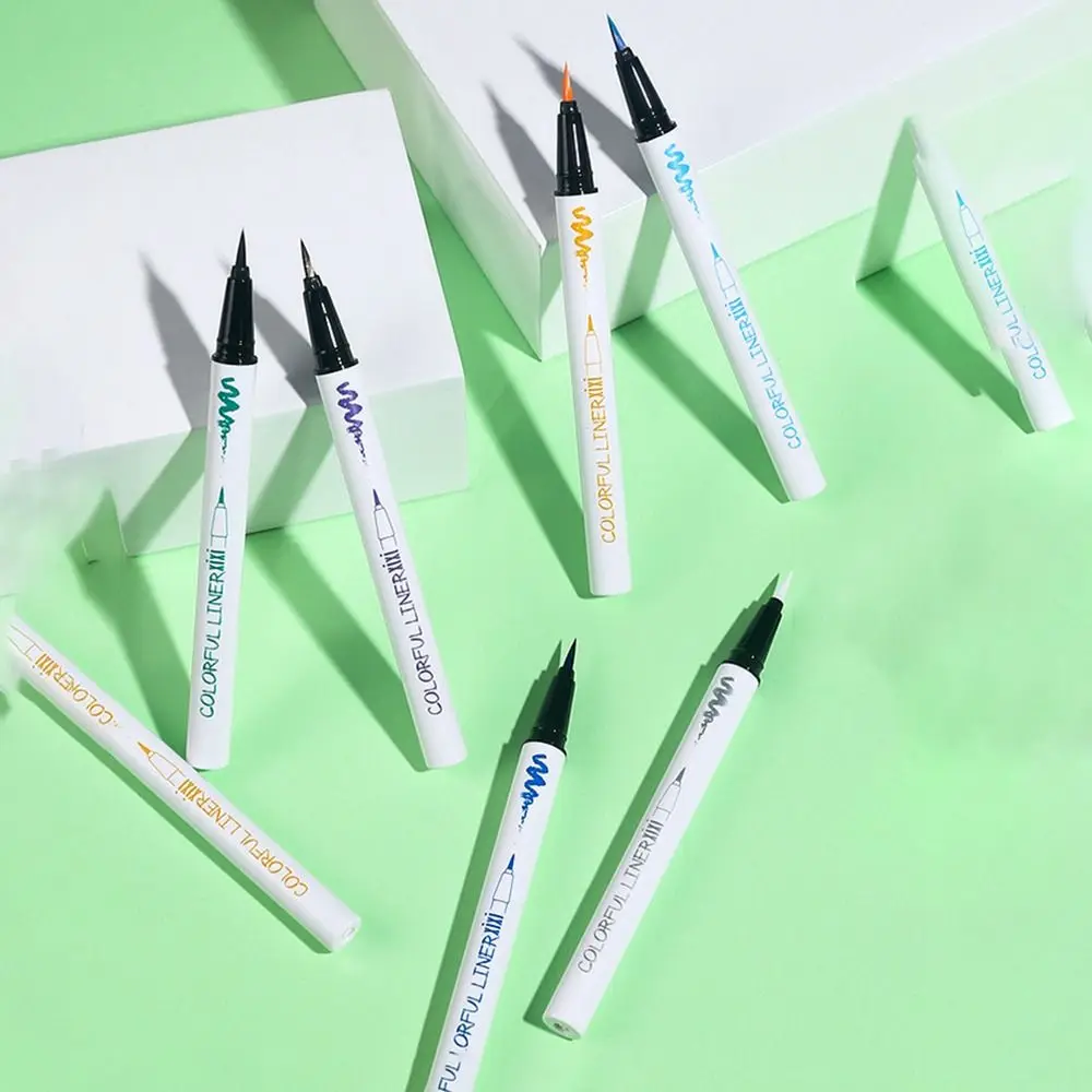 Гладкая водостойкая жидкая цветная подводка для глаз долговечная не цветущая