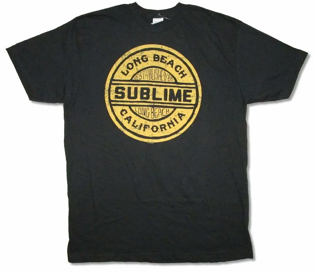 

Sublime Vintage Circle Est 1988 Black T Shirt New