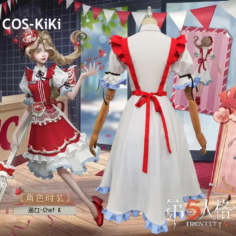 COS-KiKi аниме Identity V Grace Naiad Chef K игровой костюм косплей прекрасное платье горничной