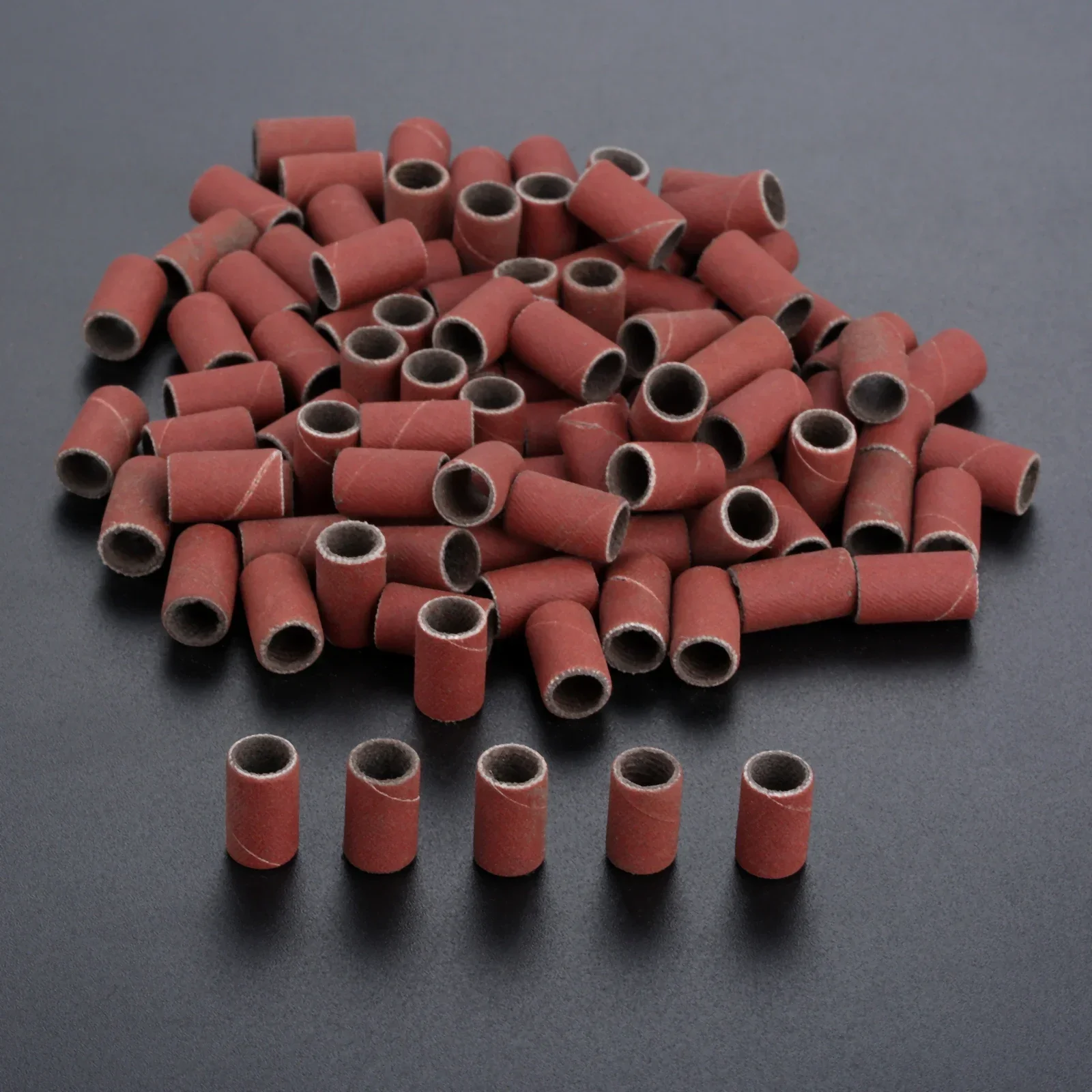 Шлифовальные ленты для ногтей 6,35 мм, набор из 100 шт.