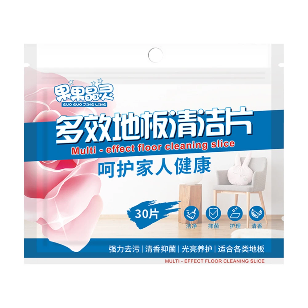 

HOT 30PCS Floor Cleaner Soluble Cleaning Sheet Mopping The Floor Wiping Wooden Floor Tiles Toilet Cleaning Household Hygiene
