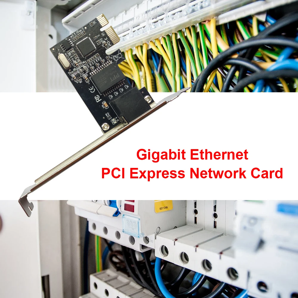 PCIE PCI-E 1000 Мбит/с сетевая карта Gaga Адаптивная Полная совместимость с настольным