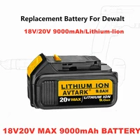 for dewalt tools 18v 9 0ah dcb200 dcb184 dcb181 replacement li ion battery for dewalt max xr power tools 9000mah li ion battery