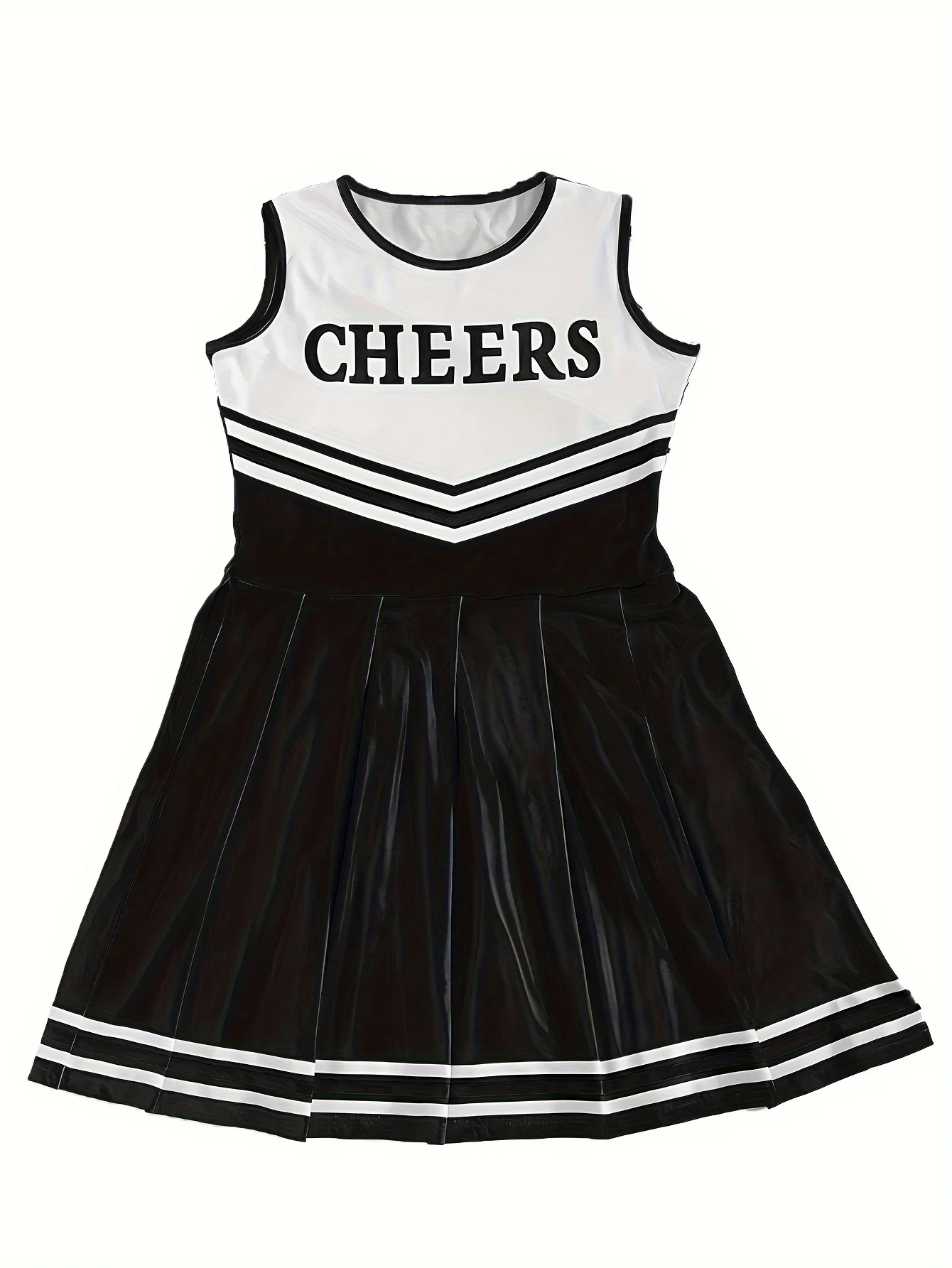 

Adult female performance stage sexy cheerleading uniform cheerleader girl pompoms suit Short skirt sleeveless cheerful costume