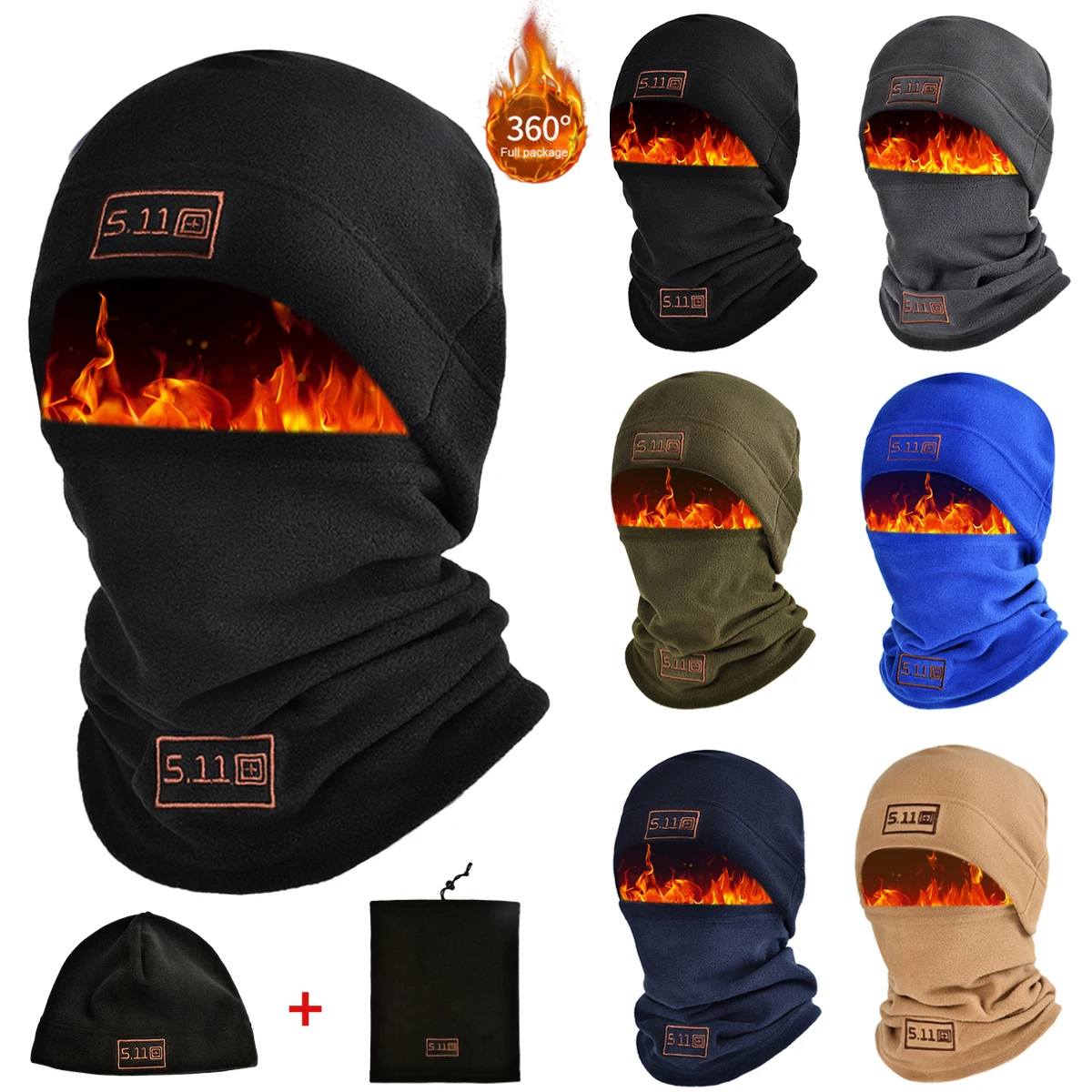 Зимняя Балаклава из кораллового флиса для мужчин и женщин маска лица Манишка