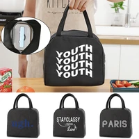 thermal lunch bag picnic insulated lunch pouch women canvas handbag travel breakfast box child cooler lunch bag tote food bags
