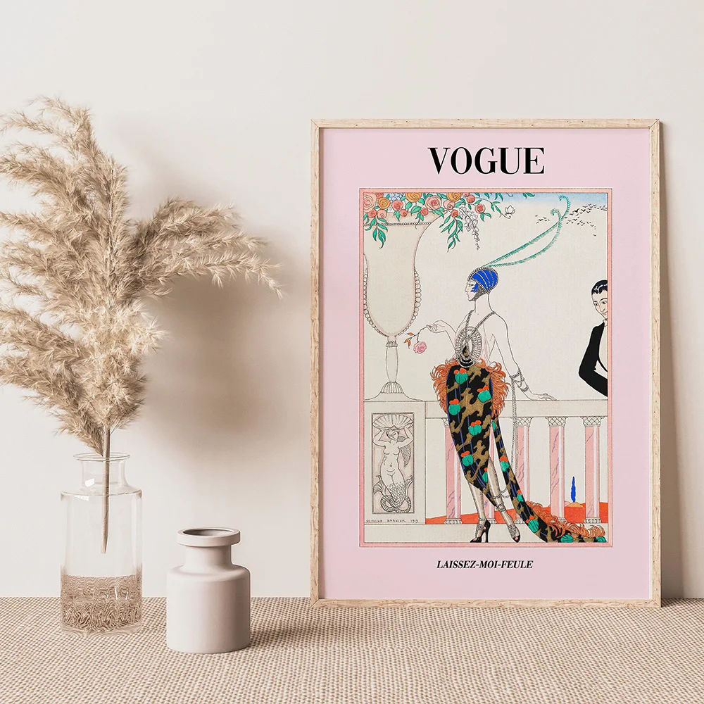 

Vogue Wall Art Pictures Cuadros Fashion Figure Quotes Poster and Prints Canvas Painting Women Magazine Poster Decorative Picture